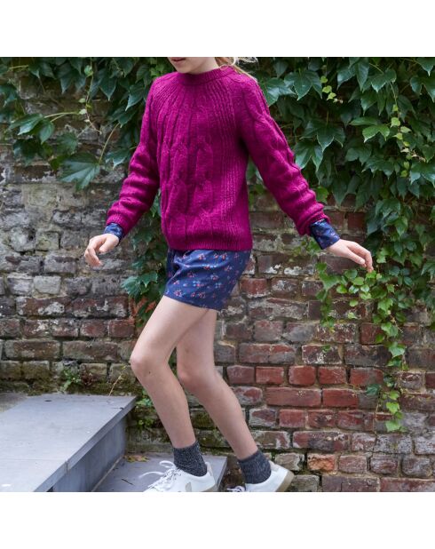 Combishort fluide imprimée Baies marine