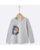 T-Shirt Wonder Woman gris