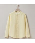 Chemise en Coton & Lin rayée jaune/blanc