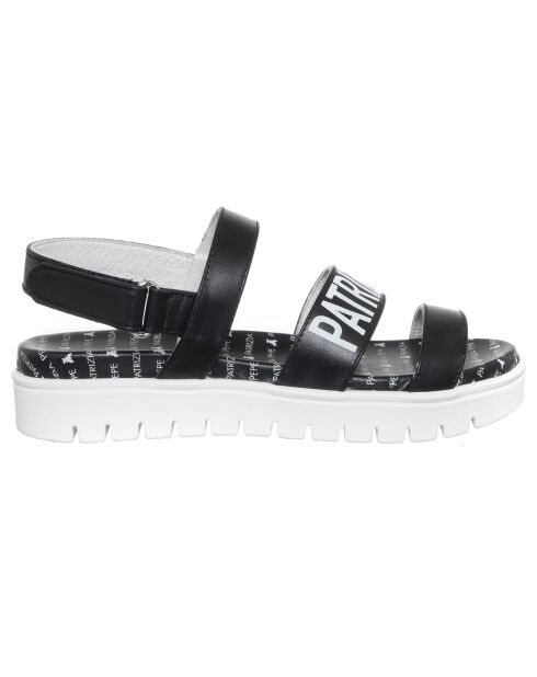 Sandales en Cuir Vimala noir/blanc