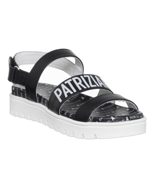 Sandales en Cuir Vimala noir/blanc