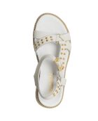 Sandales en Cuir Pasina beige/doré