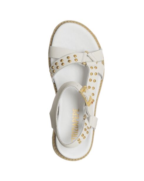 Sandales en Cuir Pasina beige/doré