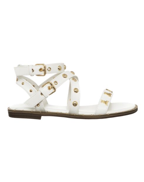Faletta wit/gouden sandalen
