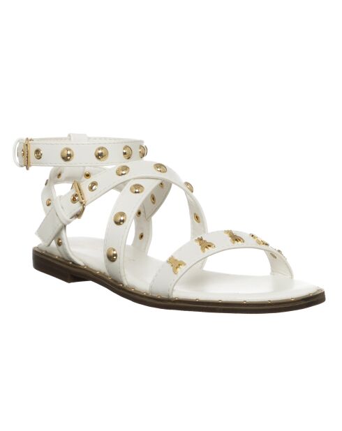 Faletta wit/gouden sandalen