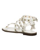Sandales Faletta blanc/doré