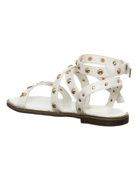 Faletta wit/gouden sandalen