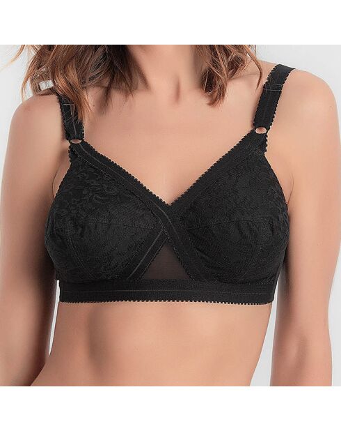 Soutien-Gorge sans armature Coeur Croisé noir