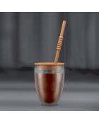 2 Gobelets double paroi avec couvercle hermétique et paille silicone Pavina to go bellini - 0.3 L