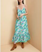 Robe longue imprimée Greenhouse verte