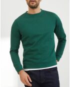 Sweat col rond vert