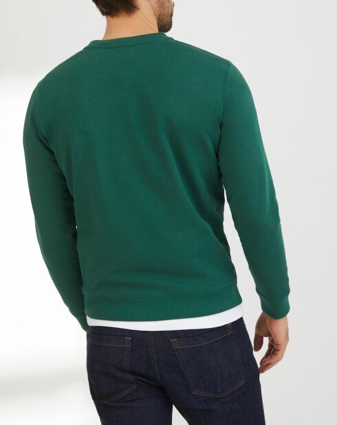 Sweat col rond vert