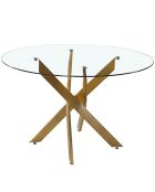 Table ronde en verre Corix transparente - D.120x75 cm