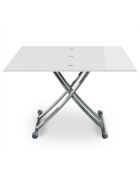 Carrera weiß lackierter ausziehbarer Couchtisch - 57x100 cm
