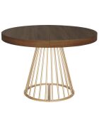 Ausziehbarer runder Tisch Soare braun - 110x110-160-210-260x76 cm