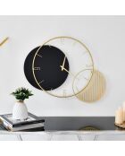 Horloge murale Planets dorée - 68x75 cm