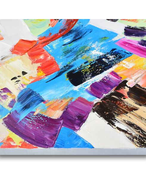Peinture Composition de taches de couleur multicolore - 120x85 cm