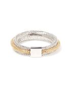 Bague ajustable Matera or bicolore