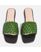 Sabot Set Me Free in pelle verde