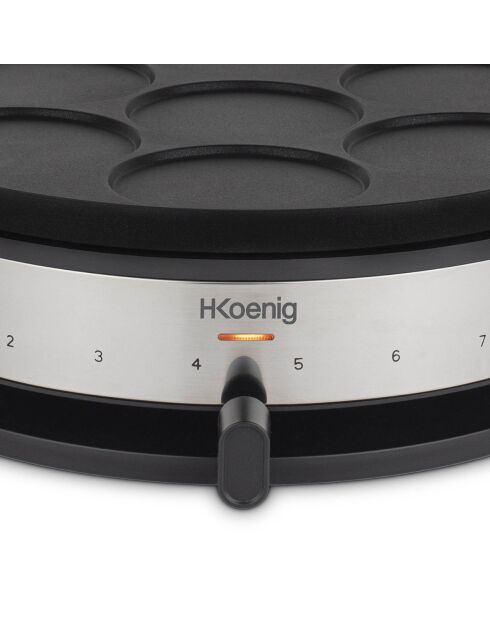 Schwarze 2-in-1-Crêpemaschine - 1500W