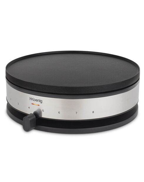 Crêpière 2-en-1 noire - 1500W