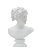 Sculpture Femme Romaine blanche - 21.5x14.5x34 cm