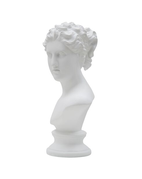 Sculpture Femme Romaine blanche - 21.5x14.5x34 cm