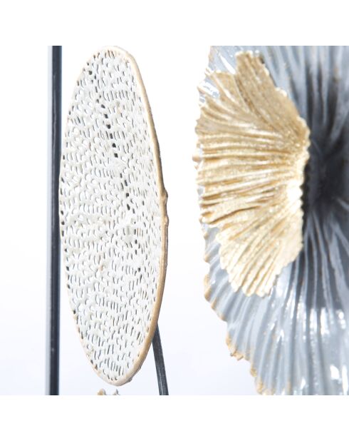 Panel de pared de hierro Sqity multicolor - 50x3,8x50 cm