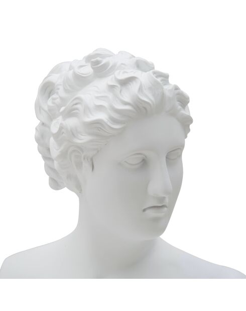 Sculpture Femme Romaine blanche - 21.5x14.5x34 cm