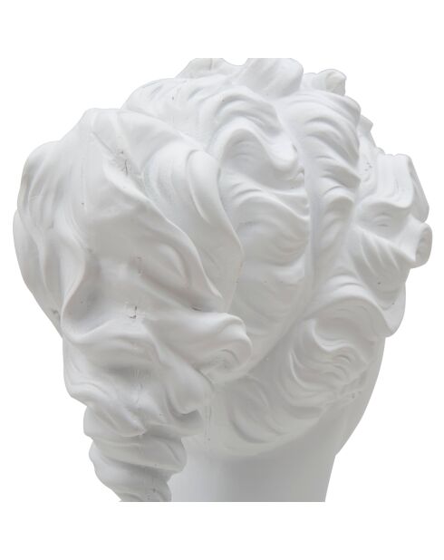 Sculpture Femme Romaine blanche - 21.5x14.5x34 cm