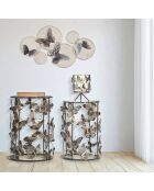 Panneau mural en fer Butterfly multicolore - 66x5x38 cm