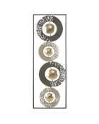 Panneau mural en fer Ring multicolore - 31x3x89.5 cm