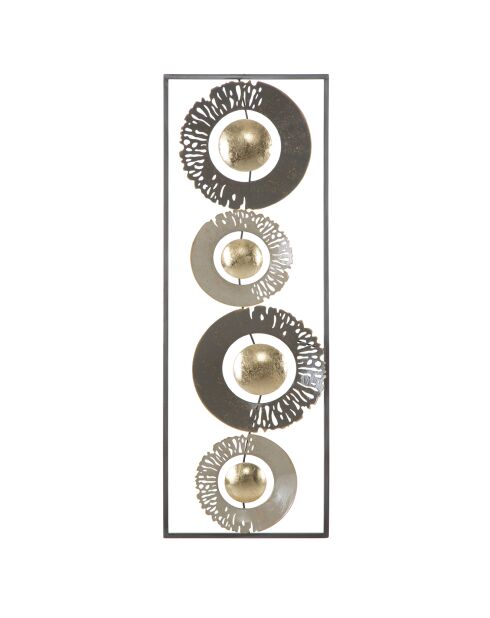 Panneau mural en fer Ring multicolore - 31x3x89.5 cm