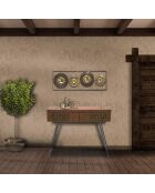 Panneau mural en fer Ring multicolore - 31x3x89.5 cm