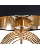 Lampe de table Maxt doré/noir - D.24x44 cm