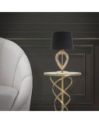 Lampe de table Maxt doré/noir - D.24x44 cm