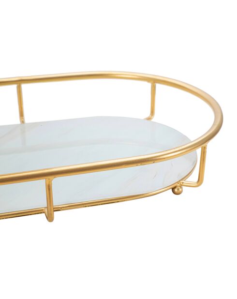 Bolsillo dorado/multicolor de dos niveles - 36x22,5x27 cm