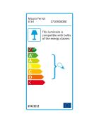 Lustre 4 ampoules Bronks noir - 80x80x40 cm