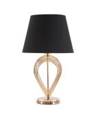Lampe de table Maxt doré/noir - D.32.5x53.5 cm
