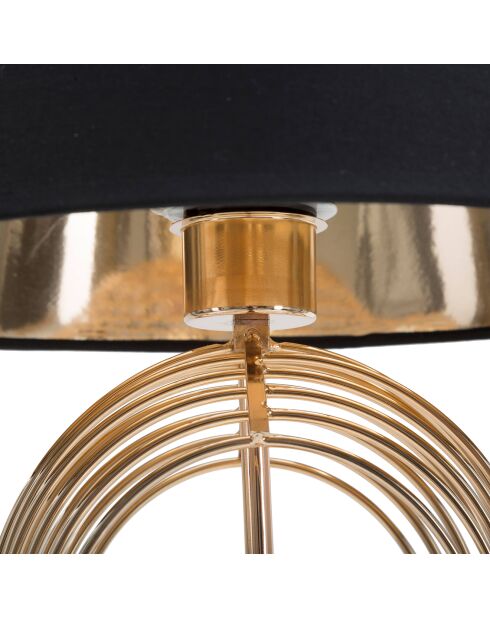Lampe de table Maxt doré/noir - D.32.5x53.5 cm