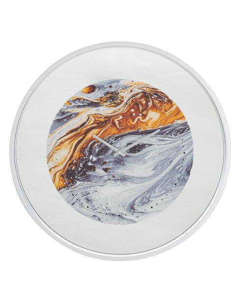 Horloge murale Miroir multicolore - D.60x5 cm
