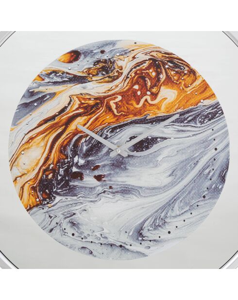 Reloj de pared Espejo multicolor - D.60x5 cm