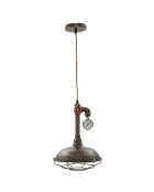 Suspension Manhattan bronze foncé - D.26x36 cm