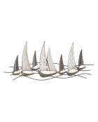 Panneau mural en fer Regata multicolore - 100x3x44 cm