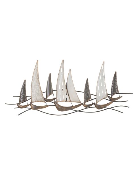 Panneau mural en fer Regata multicolore - 100x3x44 cm