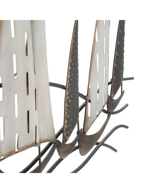 Panneau mural en fer Regata multicolore - 100x3x44 cm