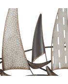 Panneau mural en fer Regata multicolore - 100x3x44 cm