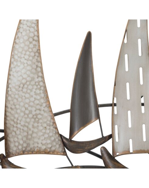 Panneau mural en fer Regata multicolore - 100x3x44 cm