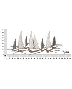 Panneau mural en fer Regata multicolore - 100x3x44 cm