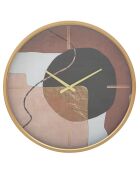 Horloge murale Art Red multicolore - D.60x6 cm
